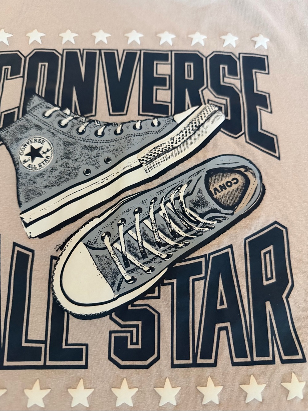 Converse Kids High-Top Sneakers in Light Gray and White